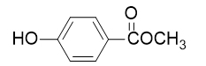4-羟基苯甲酸甲酯结构